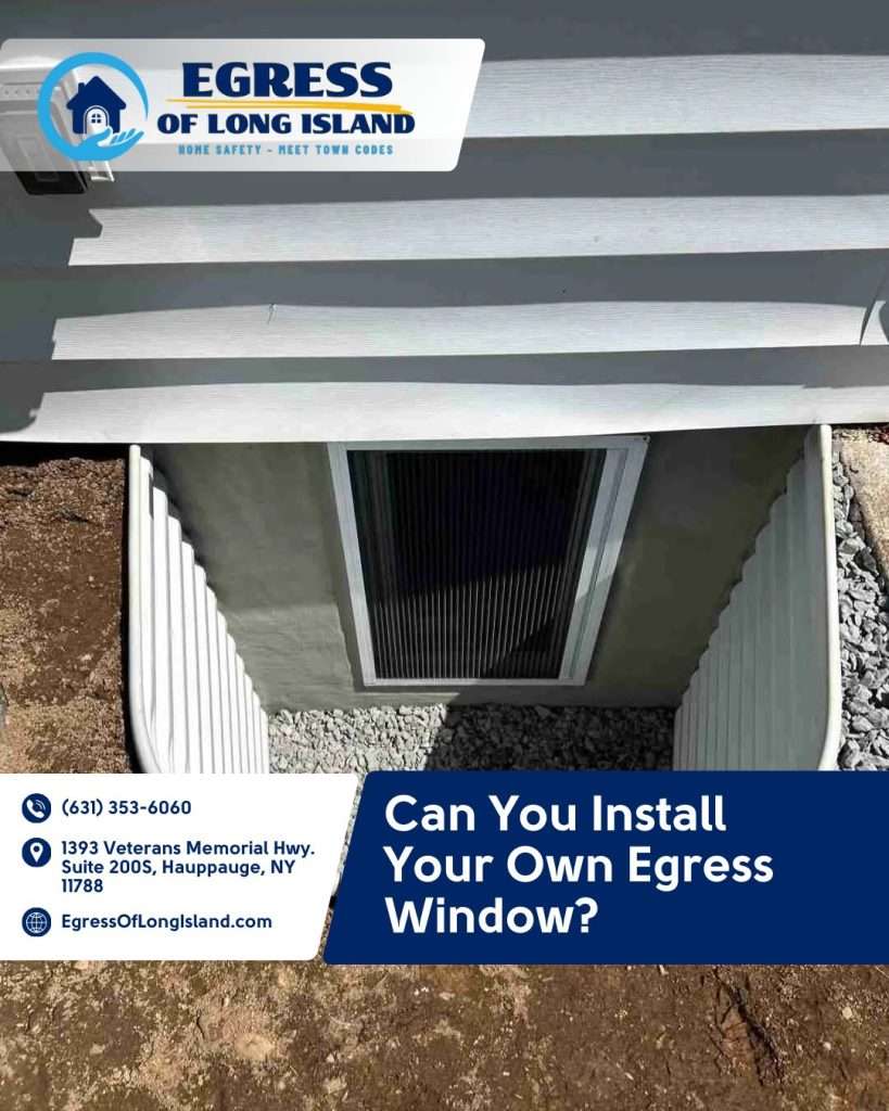 Can You Install Your Own Egress Window | Egress of Long Island