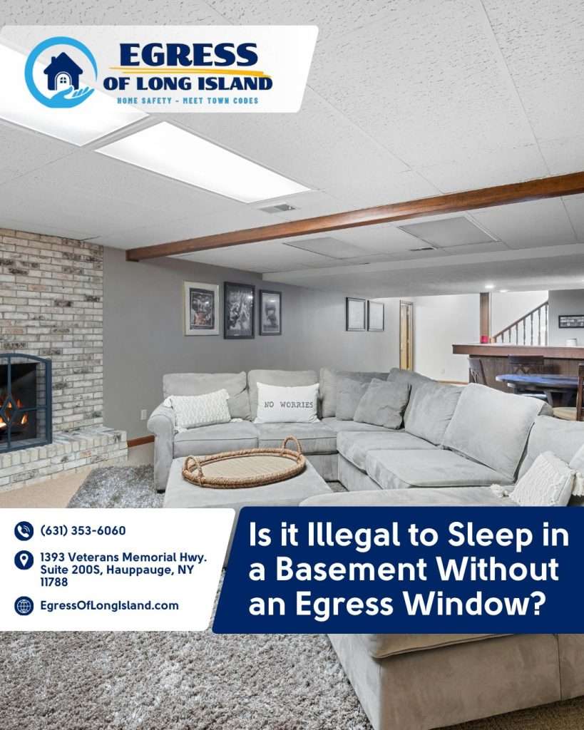 Is It Illegal to Sleep In a Basement Without An Egress Window | Egress of Long Island